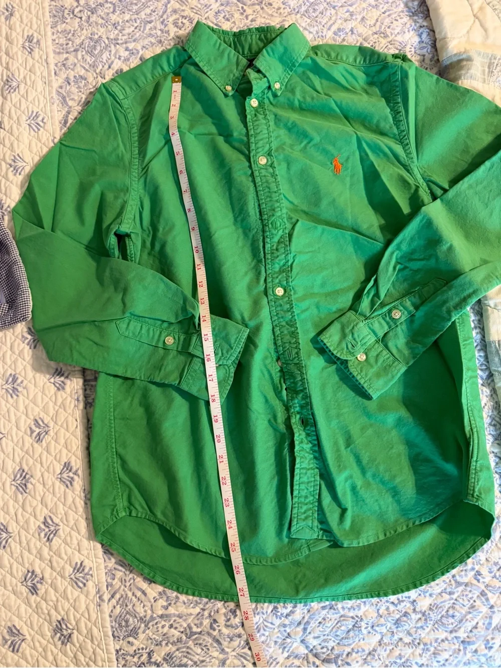 Ralph Lauren Green Long-Sleeve Button-Down Shirt